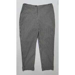 Worthington Women's Black/White Slim Ankle Pants Size 14